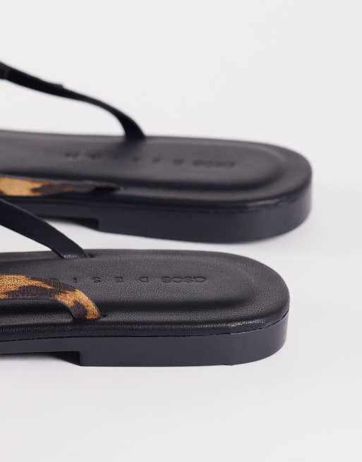 ASOS DESIGN - Fitz - Sandali bassi a infradito leopardati, 3 di 4