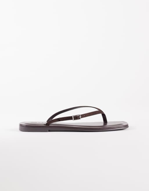 ASOS DESIGN - Fitz - Teensandalen in chocoladebruin, 2 van 4