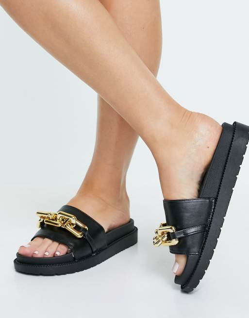 Asos hot sale black sliders