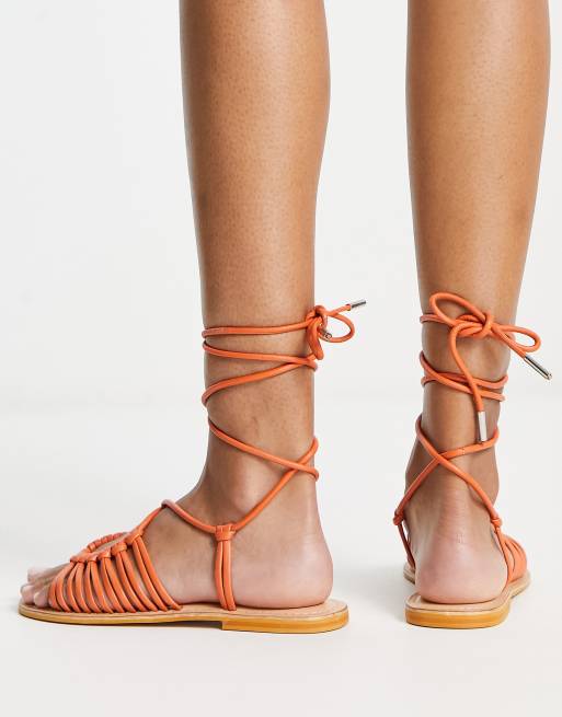 Asos tan flat on sale sandals