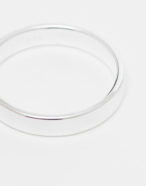 ASOS DESIGN – Flacher Ring aus Sterlingsilber, 4 von 4