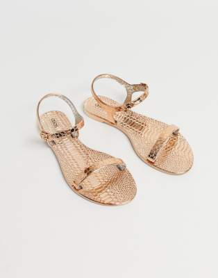 asos snakeskin sandals