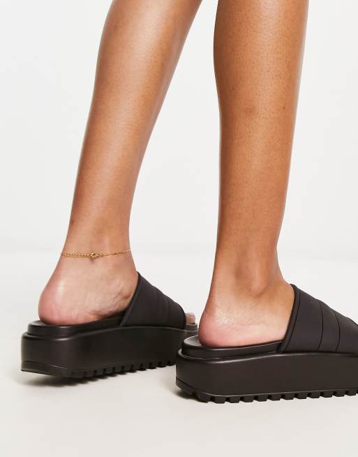 Asos hot sale black slides