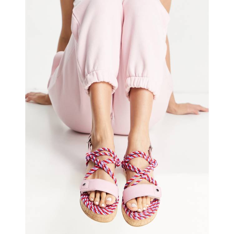 Espadrilles in corda mix di Asos Donna Scarpe Sandali Sandali in corda Flamingo 