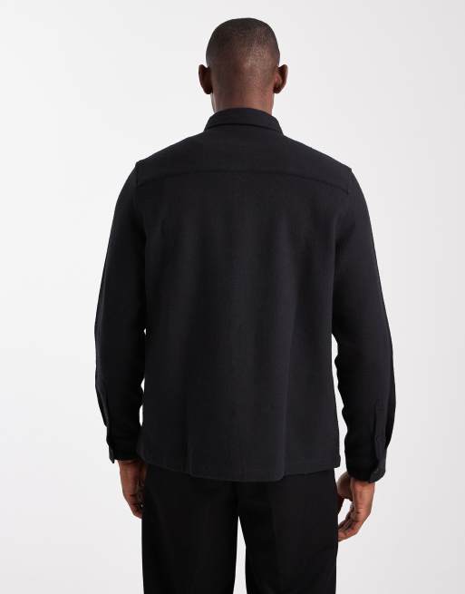 ASOS DESIGN - Flanellen overshirt met vintage look in zwart, 5 van 5