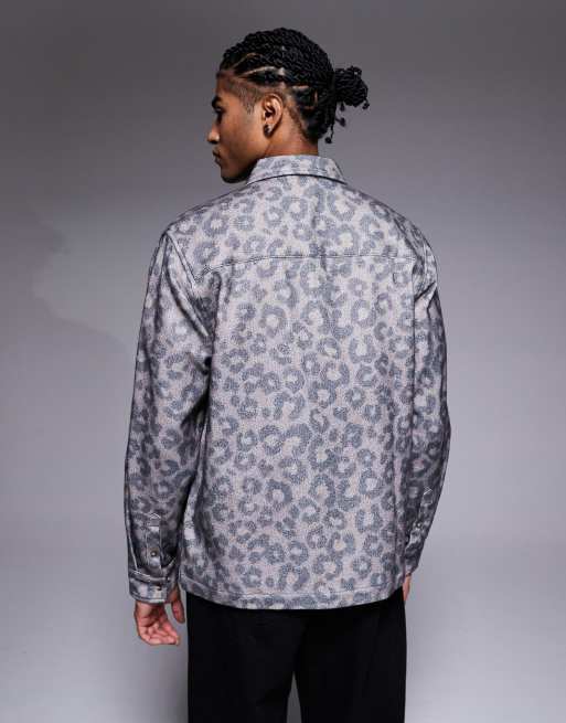 ASOS DESIGN – Flanelowa koszula wierzchnia we wzór w panterkę, 3 z 5