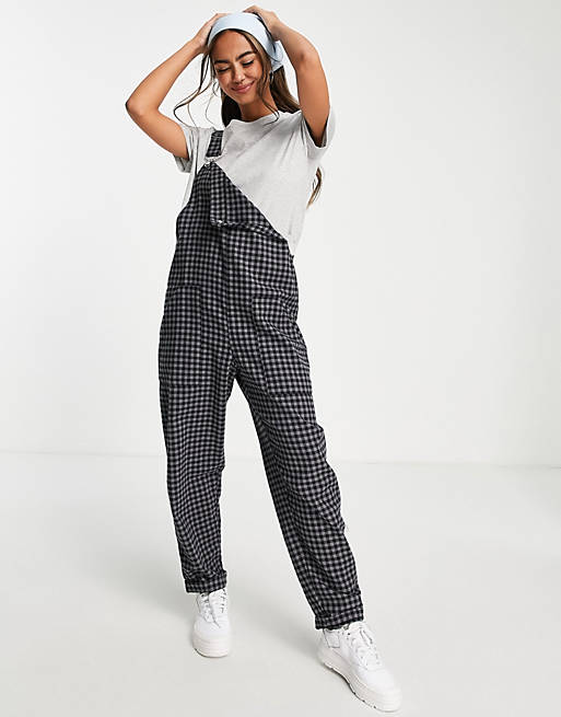 Asos Women Clothing Dungarees Gingham overalls 