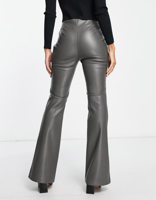 New-design Flare Leg Solid Pants (Color : Dark Grey, Size : XL) : Buy  Online at Best Price in KSA - Souq is now : Fashion