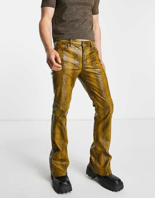 J Brand's New Foiled Snake Leather Pants - THE JEANS BLOG