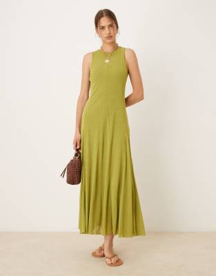 Asos Design Flare Insert Maxi Dress