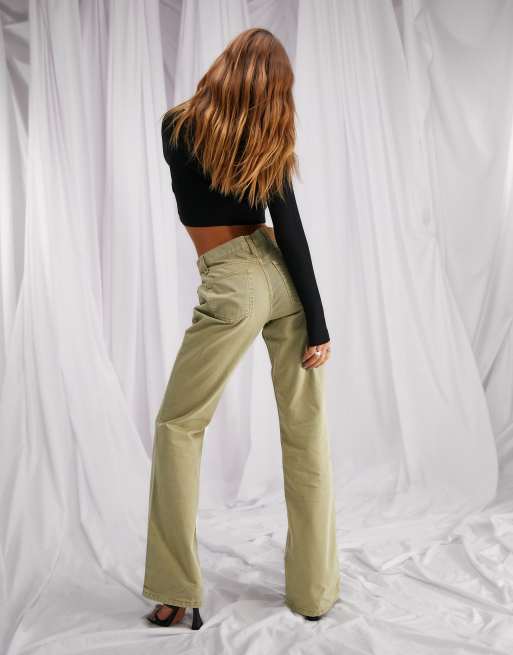 AnyWear Flare Pants - Olive Green