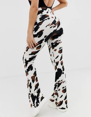 asos cow print jeans