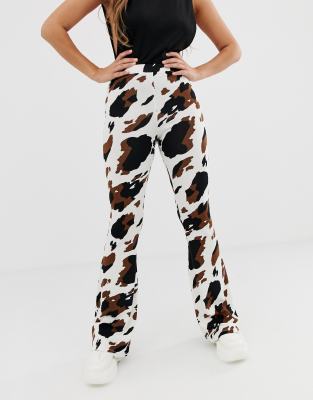 asos cow print jeans