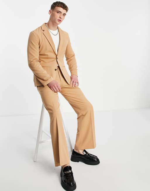 ASOS EDITION tailored pants in camel