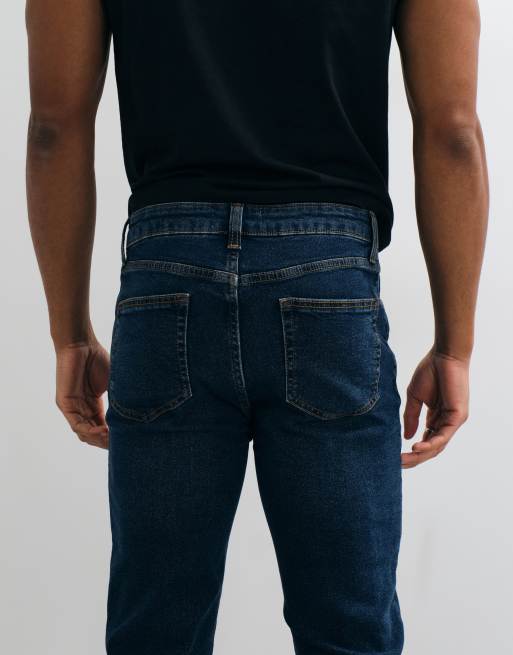 ASOS DESIGN flared jeans in dark wash blue, 5 of 5