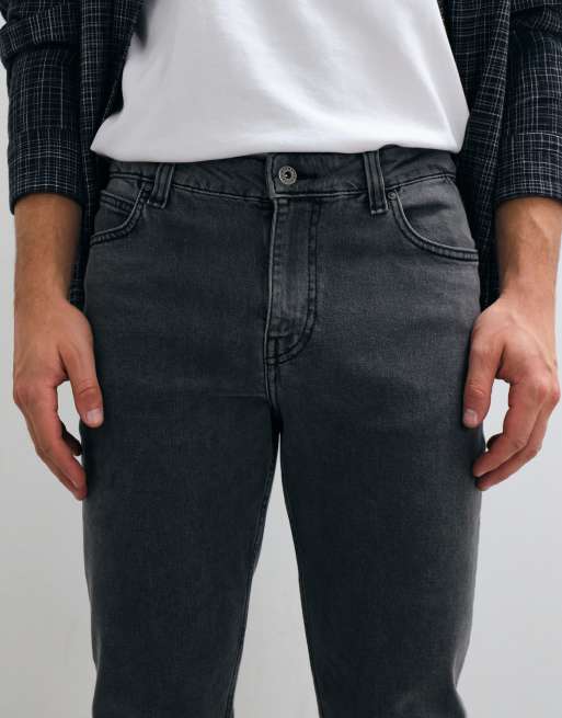 ASOS DESIGN flared jeans in dark wash gray, 4 of 5