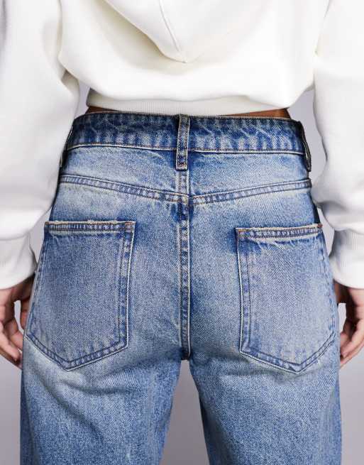 ASOS DESIGN - Flared jeans in jaren 90 stijl in mid-wash blauw, 5 van 5
