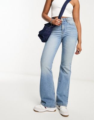 ASOS DESIGN flared jeans in light blue | ASOS