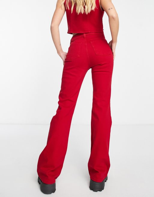 Red Flare Jeans for Women - Up to 80% off