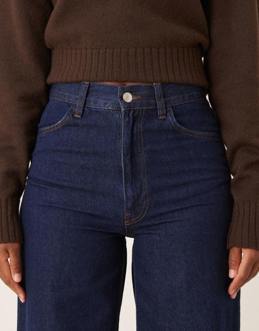 ASOS DESIGN - Flared jeans met wijde pijpen en hoge taille in rinse wash, 5 van 5