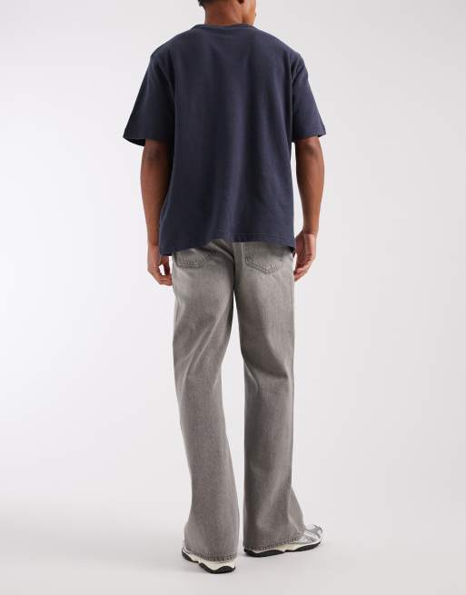 ASOS DESIGN - Flared jeans met wijde pijpen in grijs met wassing, 2 van 5