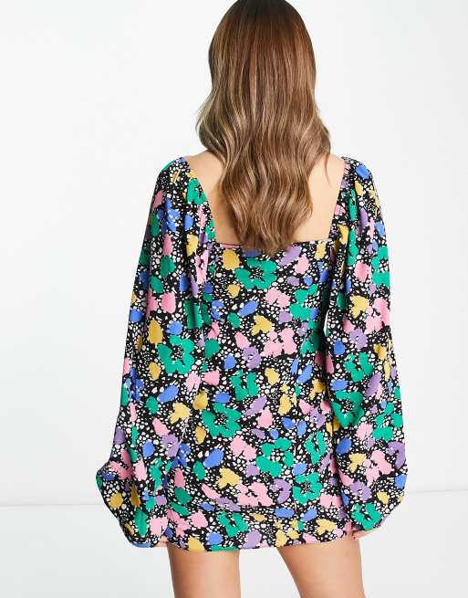 Splodge store print dress