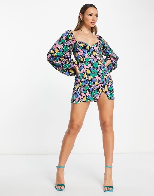 Asos multi best sale coloured dress