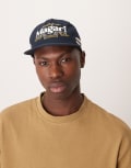 [ASOS DESIGN] ASOS DESIGN flat peak cap with graphic in navy No Size NAVY