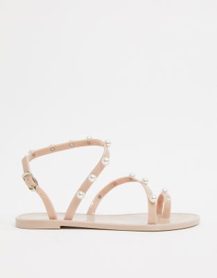 asos pearl sandals