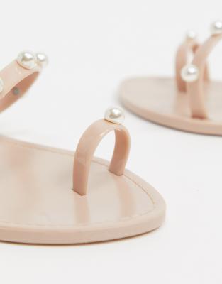 asos pearl sandals