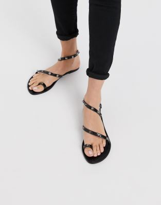 asos jelly flat sandals