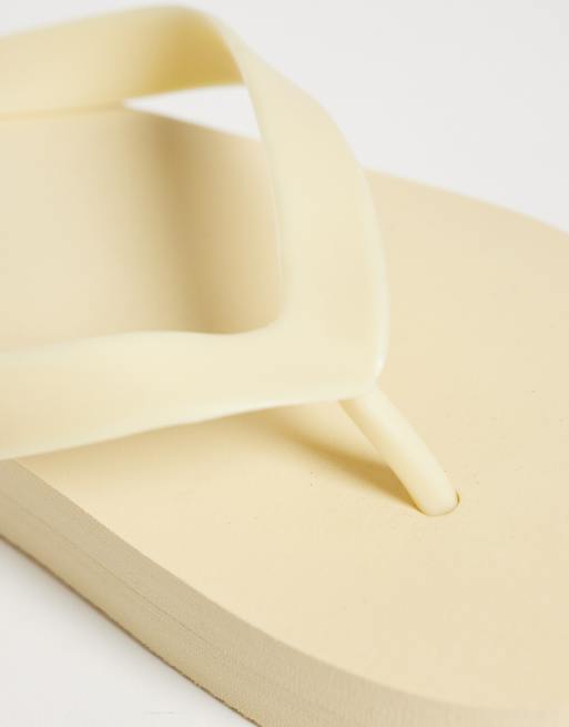 ASOS DESIGN - Flavio - Chanclas amarillo pastel, 3 de 4