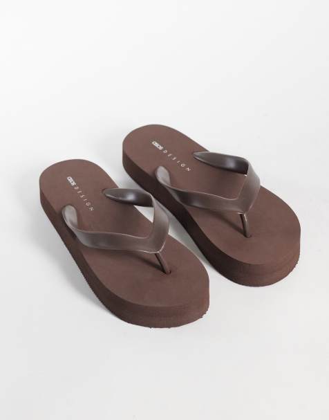 ASOS DESIGN - Flavio - Chanclas marrón chocolate - view 1