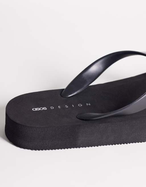 ASOS DESIGN - Flavio - Teenslippers in zwart, 3 van 4