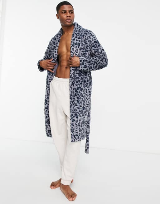 Mens fluffy dressing gown on sale asos