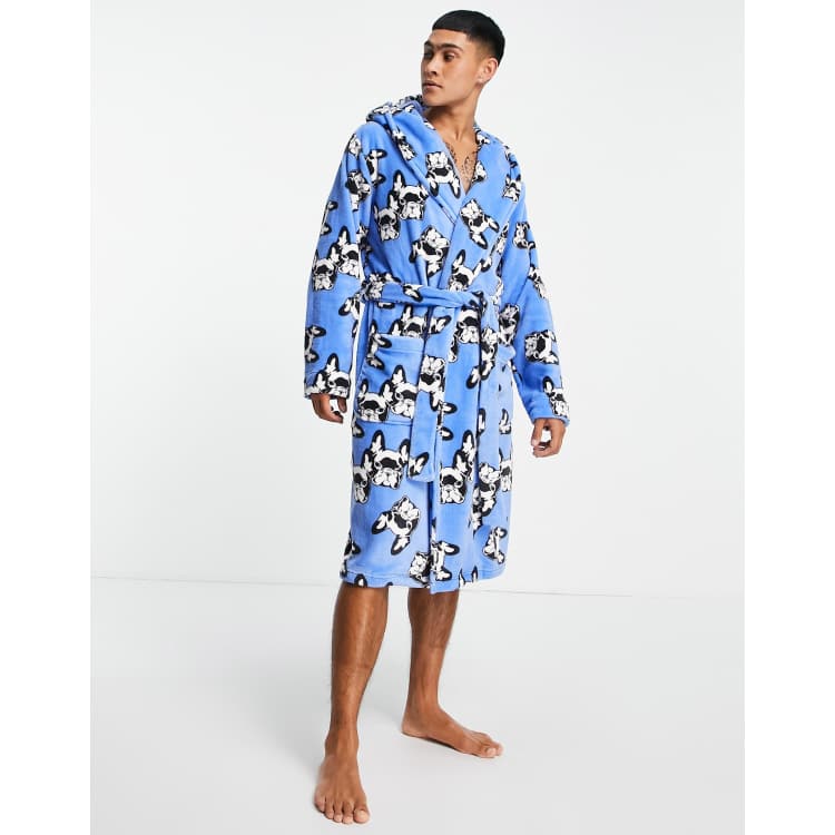 Dog print outlet dressing gown womens