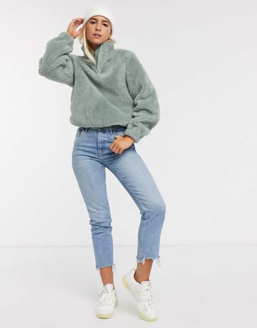 Fleece jacket clearance asos