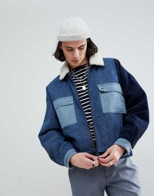 asos fleece lined denim jacket