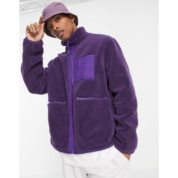 Fleece in purple sale