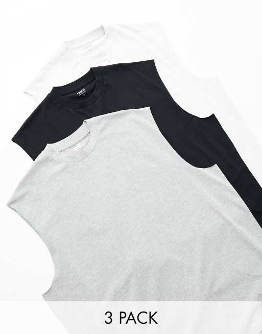 ASOS DESIGN – Flerfärgade linnen i oversize, 3-pack