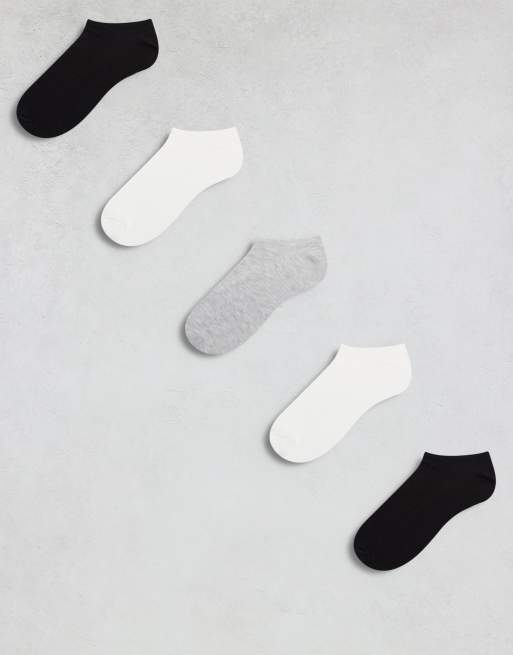 ASOS DESIGN – Flerfärgade träningsstrumpor, 5-pack