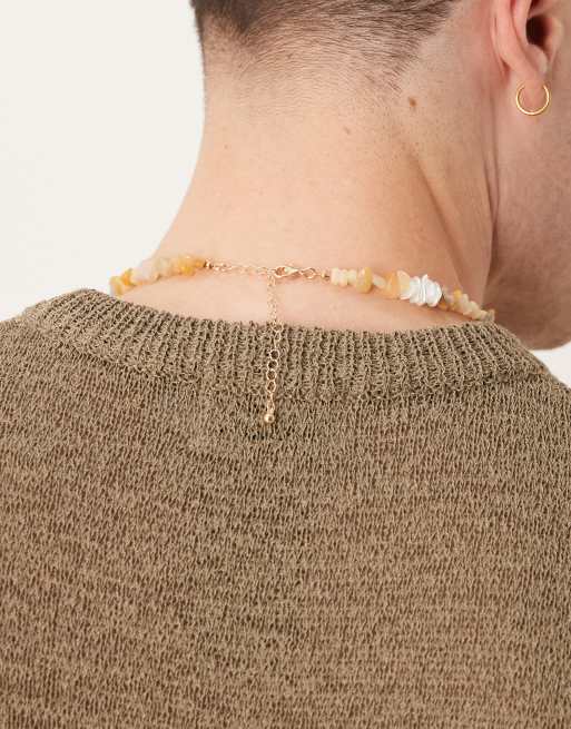 ASOS DESIGN – Flerfärgat halsband med pärlflisor, 3 av 3