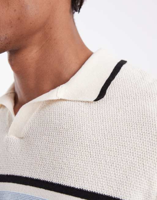 ASOS DESIGN - Flerfarvede afslappede shorts i strik med stribedetaljer - Del af sæt, 4 af 5