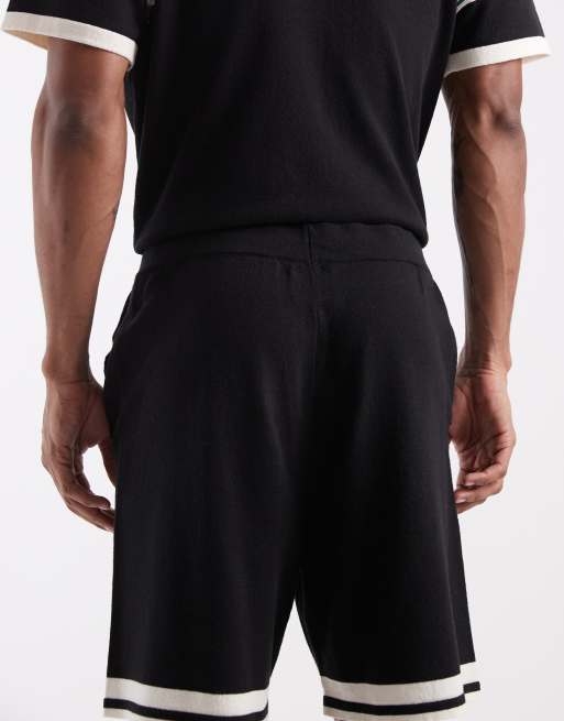 ASOS DESIGN - Flerfarvede afslappede shorts i strik med stribedetaljer - Del af sæt, 2 af 5