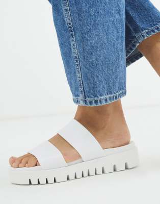 asos white flat sandals