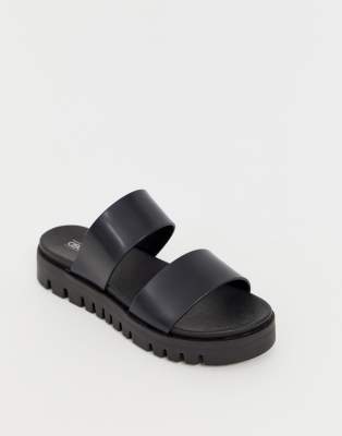 chunky slip on sandals