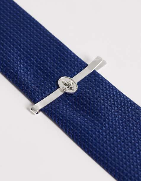 ASOS DESIGN fleur-de-lis tie bar - view 1
