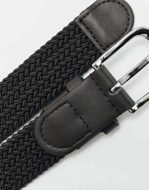 ASOS DESIGN - Flexibele riem met stretch in bruin, 4 van 5