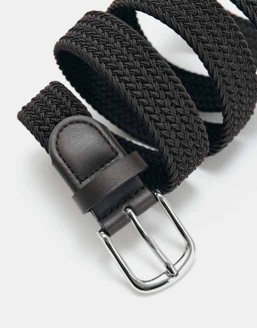 ASOS DESIGN - Flexibele riem met stretch in bruin, 5 van 5