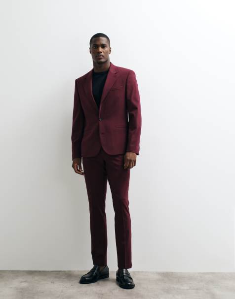 ASOS DESIGN - FlexMax - Abito skinny bordeaux - view 1